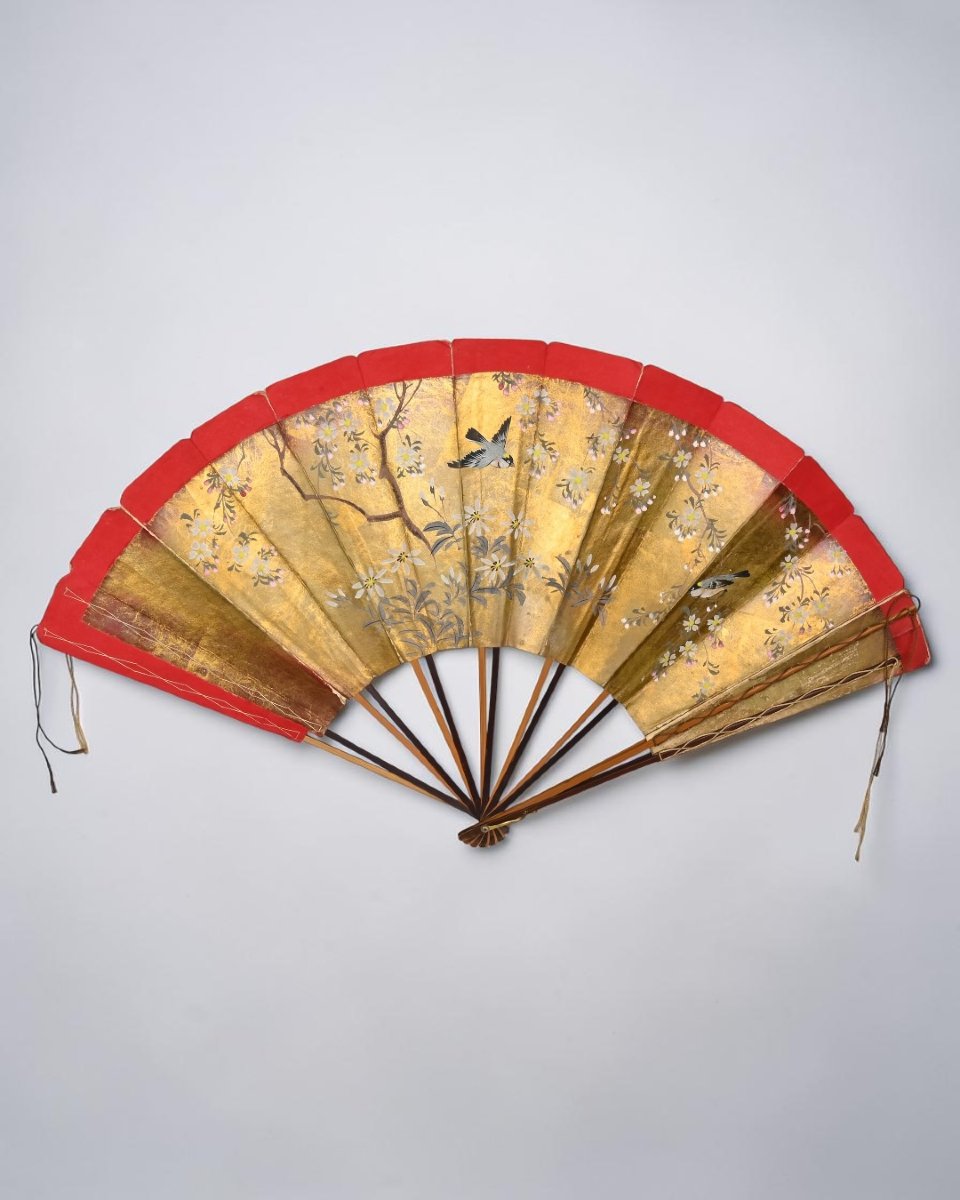 Éventail décoré à la main - Japon, fin du XIXe siècle